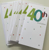 40th Birthday Party Invitations by Carlton Cards (Pack of 8 White Invites)