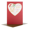 For A Lovely Gran Teddy In Heart Design Christmas Card