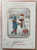 Just For You Cousin Boy And Snowman Design Christmas Card