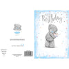 Belated Birthday Me to You Bear Holding Present Design Birthday Card