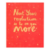 Christmas Card 'Next Year's Resolution'