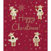 Four Boofles Happy Christmas Wishing Card