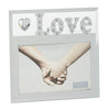 Love Mirror And Crystal Photo Frame With Cutout Letters