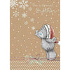 Special Brother Me to You Bear In Sparkle Snow Design Christmas Card