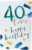 Happy 40th Celebration Birthday Card