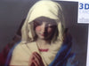 The Virgin in Prayer 3D Holographic Open Greetings Card