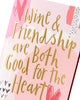 Wine & Friendship Best Friend Valentine's Day Card