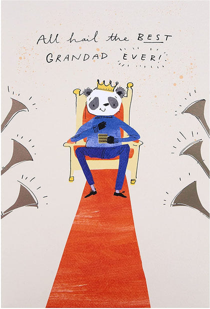 Cute Illustrated Design Father's Day Card for Grandad