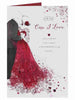 One I Love Elegant Dress Valentine's Day Card