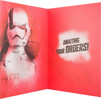 Awaiting Orders Star Wars Birthday Card