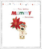 Very Lovely Mummy Boofle Holding Poinsettia Flower Design Christmas Card