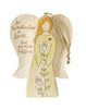 Grandmother Angel Figurine With Twine String 4-1/2"