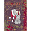 Tatty Teddy Holding Present Design Christmas Card