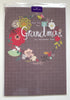 Grandma Nice Flowers Christmas Greeting Card