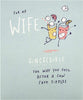 Fun Illustrated Design Wife Birthday Card