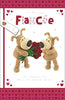 For My Lovely Fiancee Boofle With Bouquet Valentine's Day Card