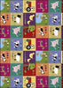 Farmyard Collage Gift Wrapping Paper with Gift Tags Pack of 2