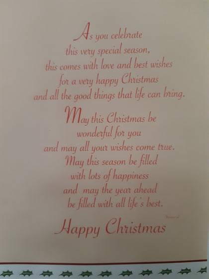 To Someone Special Happy Christmas card Sentimental Words