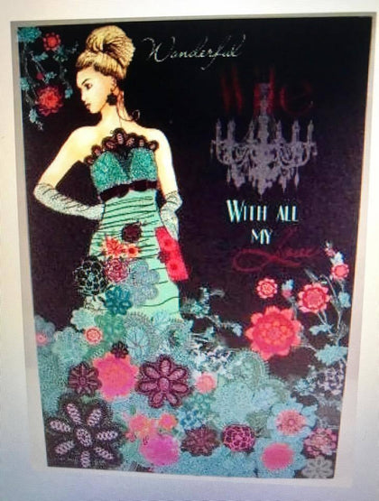 Wonderful Wife Birthday Greetings Card