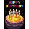 Cake With Candle Design 3D Holographic Birthday Card