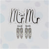 Mr and Mr On Their Civil Partnership Footprint Design Congratulation Card