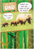 Dad Father's Day Card Bear in The Woods