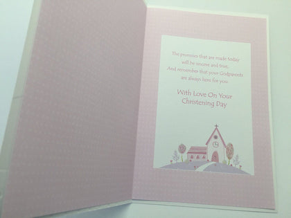 Church On The Hill Goddaughter On Your Christening Day Card