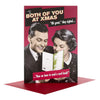 Both Of You At Xmas Christmas Humour Card 'Oh Great' Medium