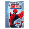 Hallmark Spiderman Thank You Teacher Card 'Helped Me Soar' Medium