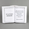 In Loving Memory Graveside Book Vase Plaque