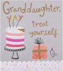 Granddaughter Treat Yourself Birthday Card