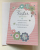 To A Wonderful Sister Nice Verse Birthday Card