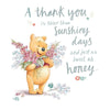 Thank You Disney Winnie The Pooh  'Sweet as Honey' New Hallmark Card