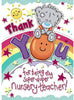 For Nursery Teacher Me to You Bear Thank You Card