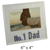 The Word No 1 Dad Mirror Effect Photo Frame