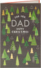 Christmas Tree All Over Pattern Dad Christmas Card