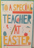 To A Special Teacher Colorful Easter Card