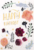 General Birthday Card Floral 'good mail' Design