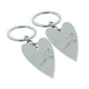 Set of 2 Silver anniversary Keyrings