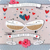 Second Nature Collectable Keepsake Hearts and Flutes Design Anniversary Card