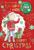 For a Special Grandson Selfie Design Christmas Card