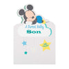 "Sweet Son" Mickey Mouse New Baby Card