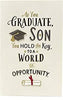 Son Graduation Card Fabulous Card with 3D Attachments and Full Colour Insert