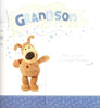 For A Very Special Grandson Boofle With Present And Star Birthday Card