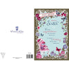 Floral Border With Love Sister Birthday Card