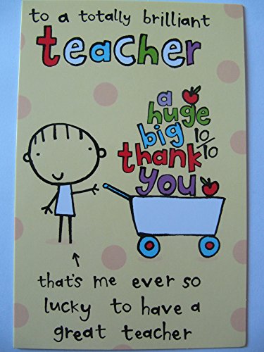 Brilliant Teacher Thank You Greeting Card