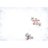 Let It Snow Tatty Teddy Throwing Snowball Design Christmas Card