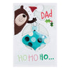 For Dad Die Cut Design Gus Teddy Christmas Card