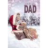 Just For You Dad Me to You Bear 3D Holographic Christmas Card