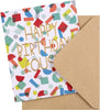 Contemporary Embossed Text Design Cousin Birthday Card